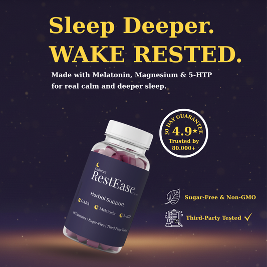Calmora RestEase™ – Natural Sleep Harmony Gummies™
