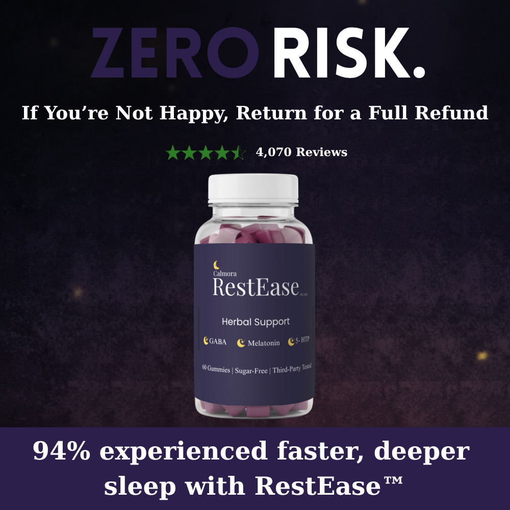 Calmora RestEase™ – Natural Sleep Harmony Gummies™