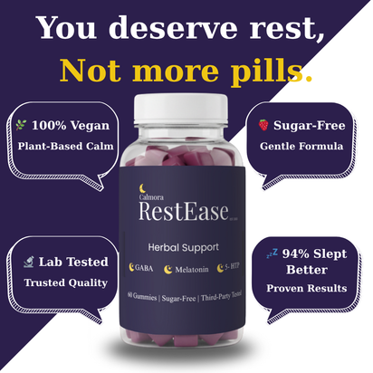 Calmora RestEase™ – Natural Sleep Harmony Gummies™