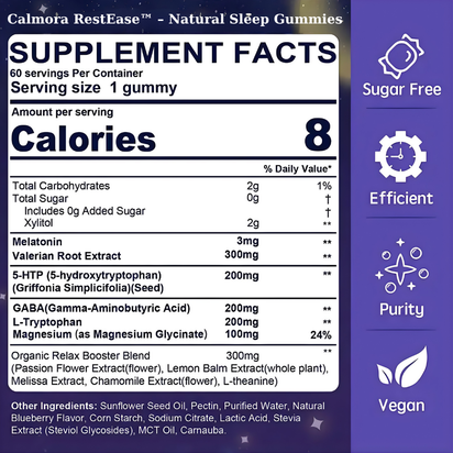Calmora RestEase™ – Natural Sleep Harmony Gummies™